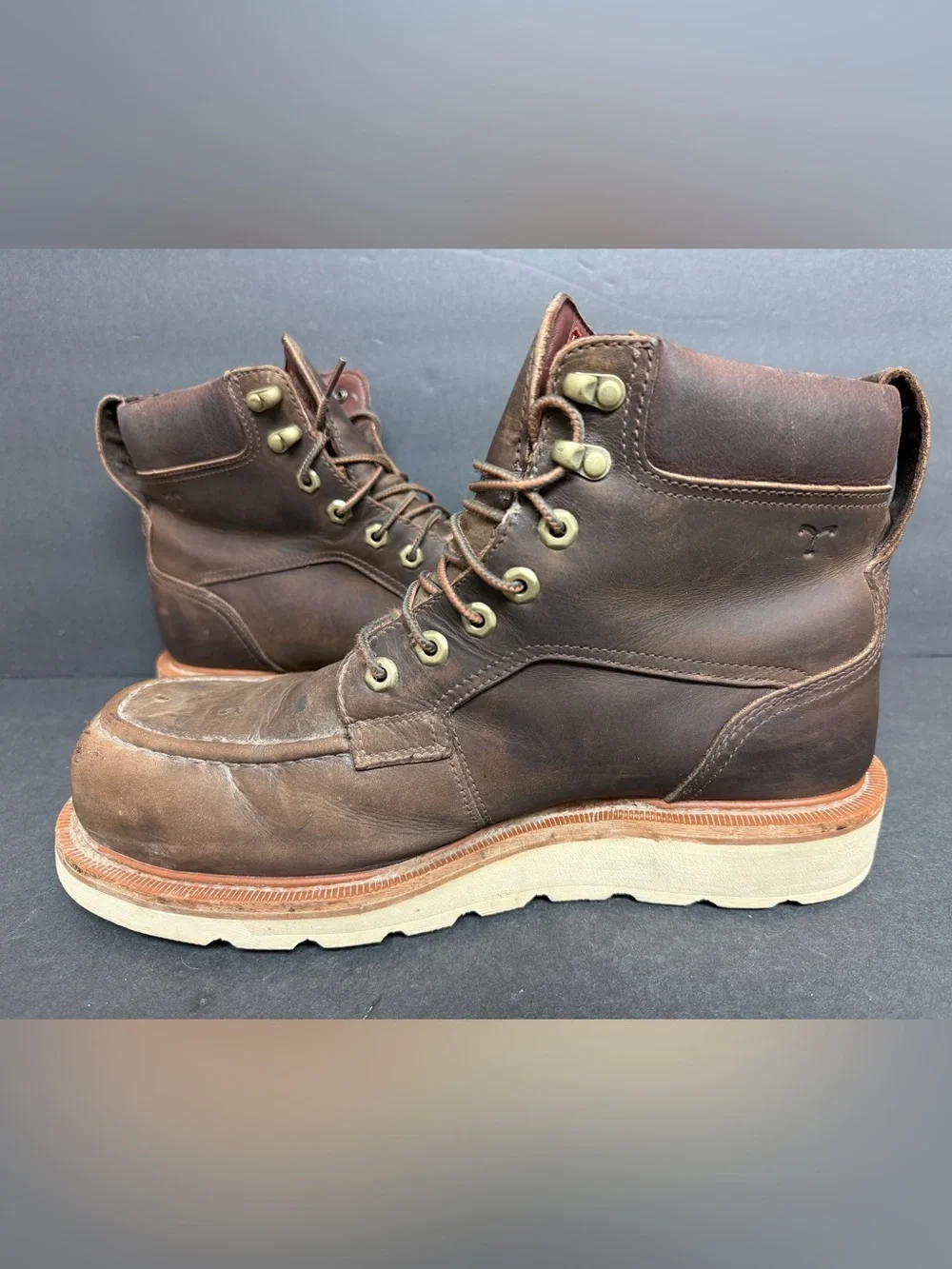 Tecovas Mens 10.5 EE LongHaul Waterproof Moc Composite Toe Boots Espresso $250